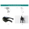WBANGIAO 4Pcs Nordic Plastic Dog Tail Hooks Wall Mounted Coat