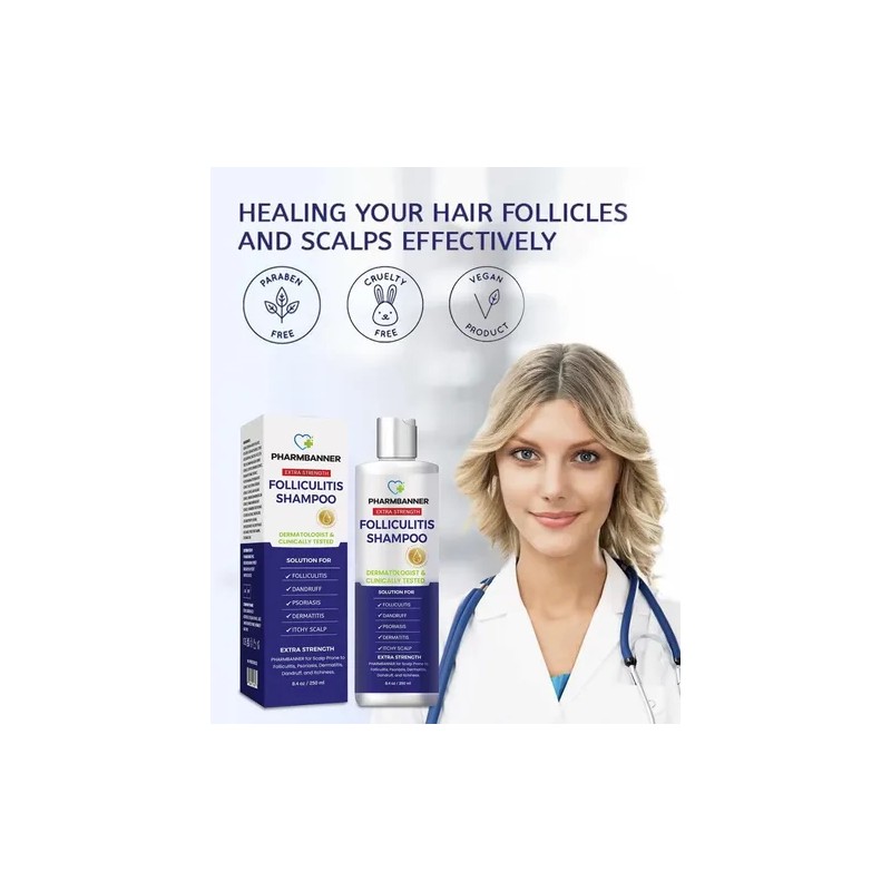 Shampoo Pharmbanner Para Foliculitis 250 Ml