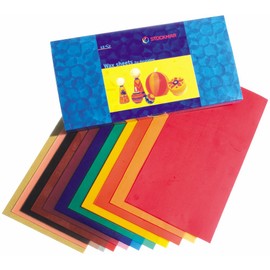 Wax sheets 20x10 cm in 12 colors, Stockmar.
