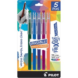 PILOT FriXion - Palillos de colores borrables, Variados, Paquete de 5