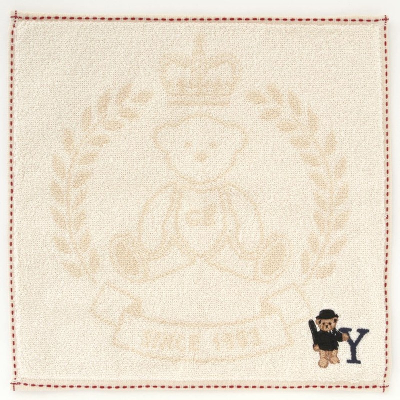 Great British Teddy Bear Initial Towel Handkerchief Women's Towel Hand