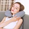 XiXiRan Inflatable Travel Pillow, Portable Comfortable Neck Pillow, Quick Inflation,