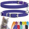 CollarDirect Leather Cat Collar, Safety Collar for Cats with Elastic