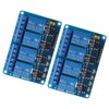 2PCS 4 Channel Relay Module Optocoupler Isolation ABS Solid State