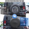 Compatible with Hummer H2 2003-2009 Soft Tire Cover, Leather Spare