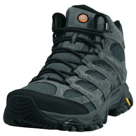 Merrell Men's Moab 3 Mid Waterproof Hiking Boot, Granite, 10