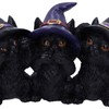 Nemesis Now Three Wise Black Cats See No Hear No