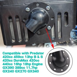 Upgraded Muffler Exhaust Deflector Muffler Diverter for GX240 GX270 GX340 GX390 GX440 Predator 420cc 459cc 13 hp,GX390 389cc 11.7hp, DuroMax Gasoline Engine Motor 18331-ZE3-811