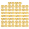 60pcs Sewing Thimbles Exquisite Copper Sewing Finger Protectors for Hand