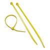 100 Yellow Cable Ties, Strong Nylon, 100mm x 2.5mm