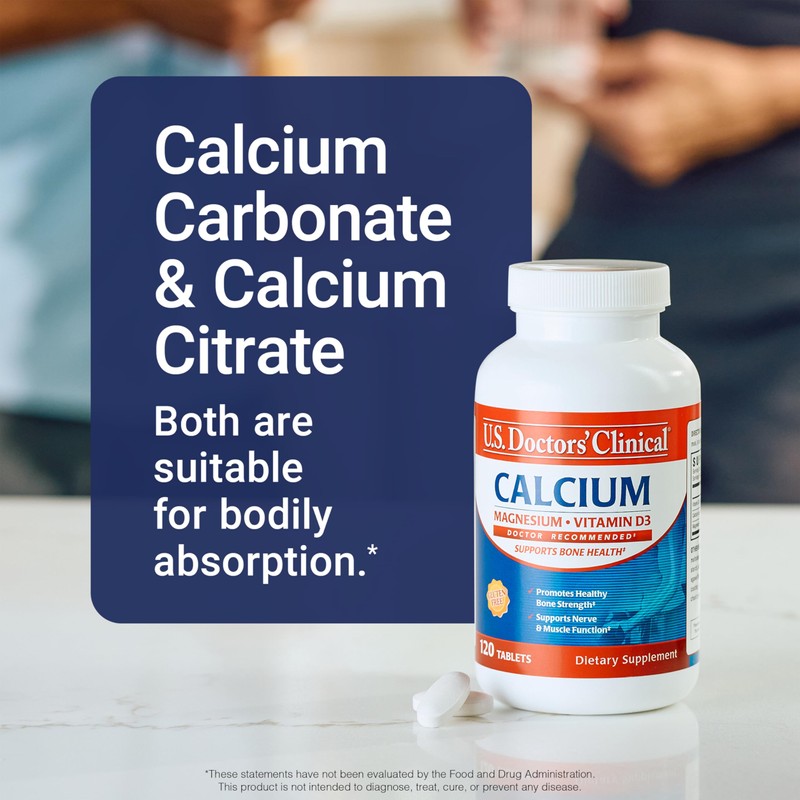 U.S. Doctors' Clinical 1200mg Calcium Citrate & Carbonate Complex with