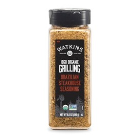 Watkins 1868 Organic Grilling Brazilian Steakhouse Seasoning, 8.5 oz (Pack of 6)