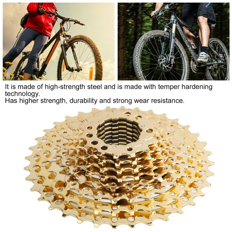 ZTTO Mountain Bike 10 Speed 11T‑36T Golden Bicycle Freewheel Accessory