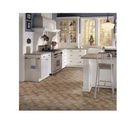 Traffic Master 10 Pieces Vinyl Floor,Peel And Stick,12X 12X 0.065in each piece,Color Terra Cota