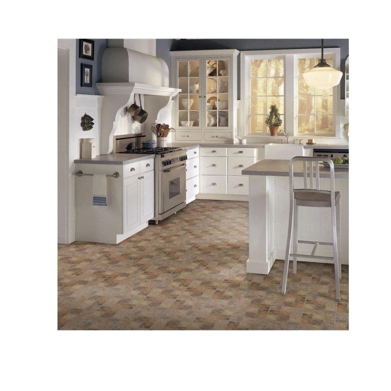 Traffic Master 10 Pieces Vinyl Floor,Peel And Stick,12X 12X 0.065in