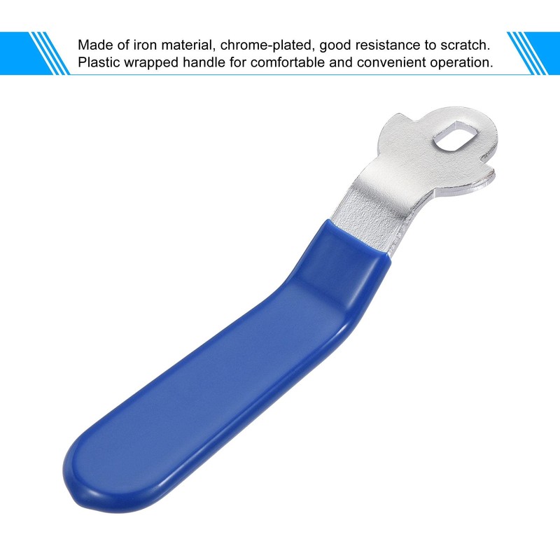 sourcing map Lever Handle Iron Chrome Plated Replacement 180 Degree