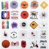 50Pcs Funny Spider Decals for Motorcycles Wolf Spider Web Stickers