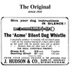 ACME original 'silent' dog training whistle no. 535. Adjustable frequency.