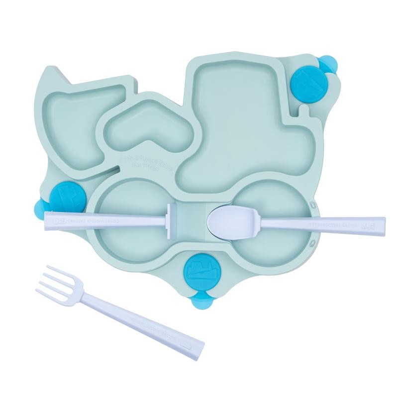 Constructive Eating Training Utensils and Plate Set - Made in