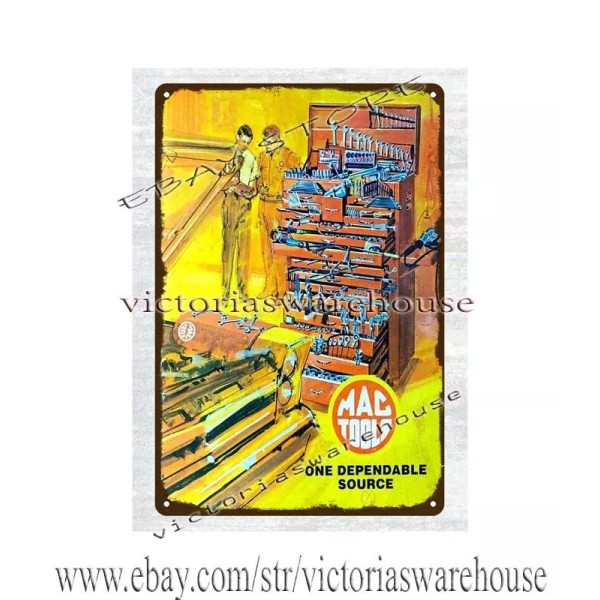 Unbranded home decor accessories 1976 tools craftsmen mechanic metal tin