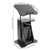 DDBESSIC Stand Up Podium, Height Adjustable Portable Mobile Laptop Podium,