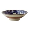 Showa Ceramics Ryukyu Ruri Arabesque 8.0 Noodle Bowl, Diameter 9.6