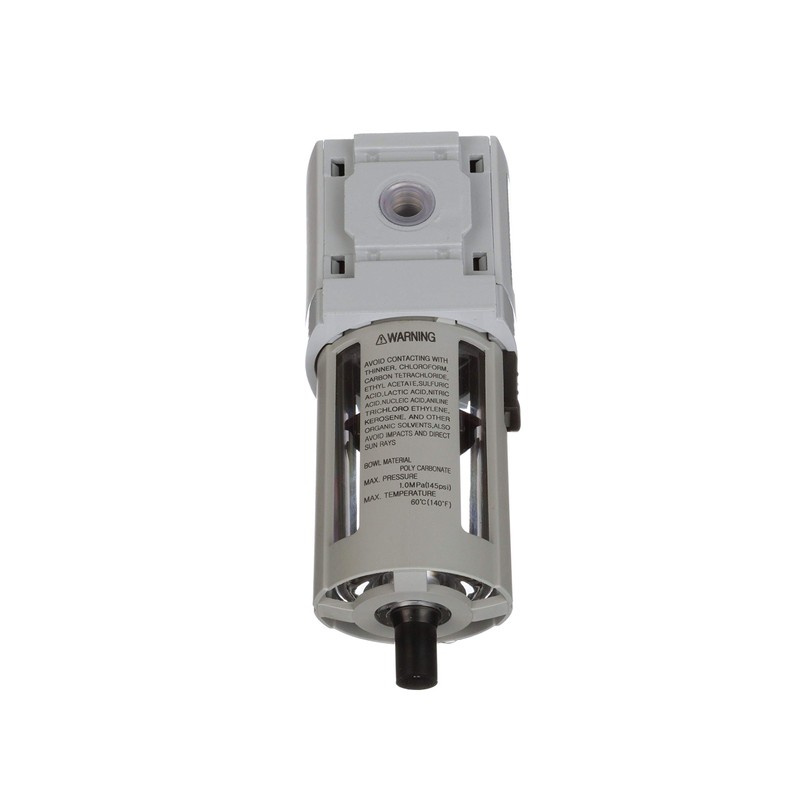 PneumaticPlus PPF3-N02B Compressed Air Particulate Filter, 1/4" NPT (High Flow),