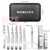 Tweezers and Nail Clipper Set with Case for Men Women,