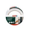 tesa PE Plaster Tape – Plaster Tape with High-Quality PE Backing Material – for Protection When Plastering Outdoors – Temperature Resistant – White – 33 m x 50 mm