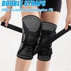 Luwint Knitted Knee Sleeves, Breathable Knee Stabilizer Braces with Adjustable