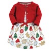Touched by Nature Baby Girl's Organic Cotton Dress and Cardigan,