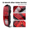 KNSPEC Halogen Tail Light Assembly Compatible with 2019-2025 Sierra 1500/2500