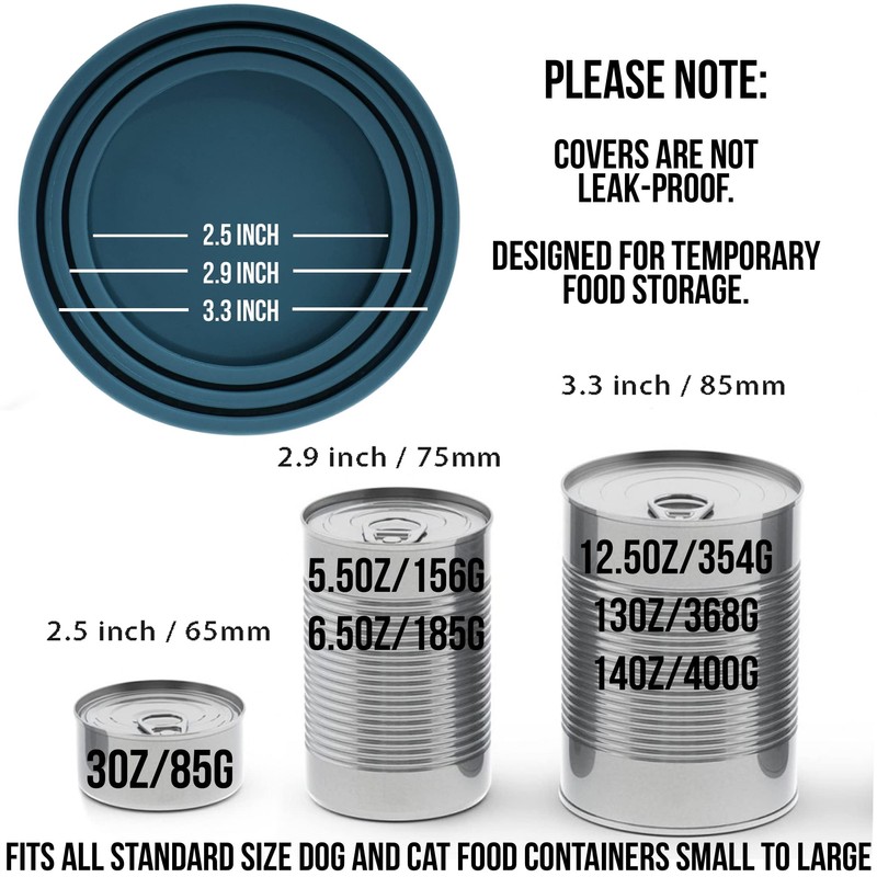 OHMO Dosendeckel Katzenfutter, Universal Silikon Deckel für Dosen für Tierfutter(70g,