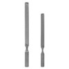 Darkness stainless steel hand toenail filing file set of 2, silver, 1 set / 다크니스 스텐 손 발톱 정리 파일 2종 세트, 은색, 1세트