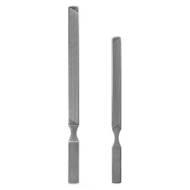 Darkness stainless steel hand toenail filing file set of 2, silver, 1 set / 다크니스 스텐 손 발톱 정리 파일 2종 세트, 은색, 1세트