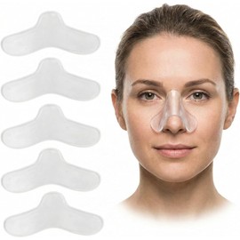 Paquete de 5 almohadillas para orejas de gel para la nariz CPAP – sellador de fugas de máscara de gel CPAP – Protector de nariz CPAP – Almohadilla nasal CPAP – Almohadilla cómoda para la nariz – almohadillas para orejas de nariz CPAP – almohadillas para o