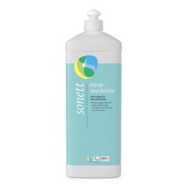 Hand disinfection: extremely compatible and effective disinfection, with 70% organic vegetable alcohol DE2092 1l