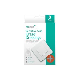 PROPLAST Dressing Pads Non Stick for Sensitive Skin in 2 Sizes.Protection for Small Wound & cuts from Dirt and Germs.First AID Hypoallergenic
