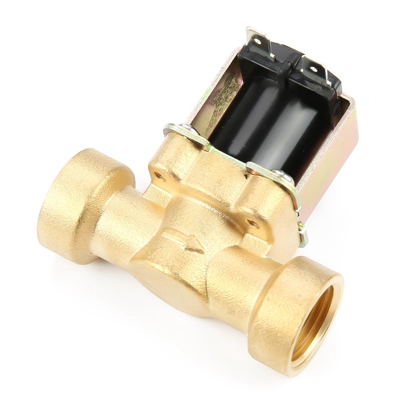 DC 12V Brass DN15 G1/2 Normal Closed Copper Body Water