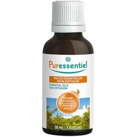 Puressentiel Diffusion Essential Oil - Naturally Derived Aromatherapy Blend - Formulated for Diffusion - Made with Beneficial Essential Oils - Eco-Friendly Products - Trip in Sicily - 1.01 oz