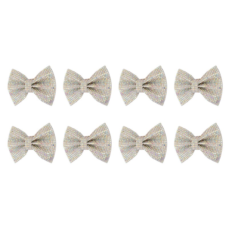 8pcs Bow Shoe Clips Detachable Bowknot Shoe Buckle Decorative Removable