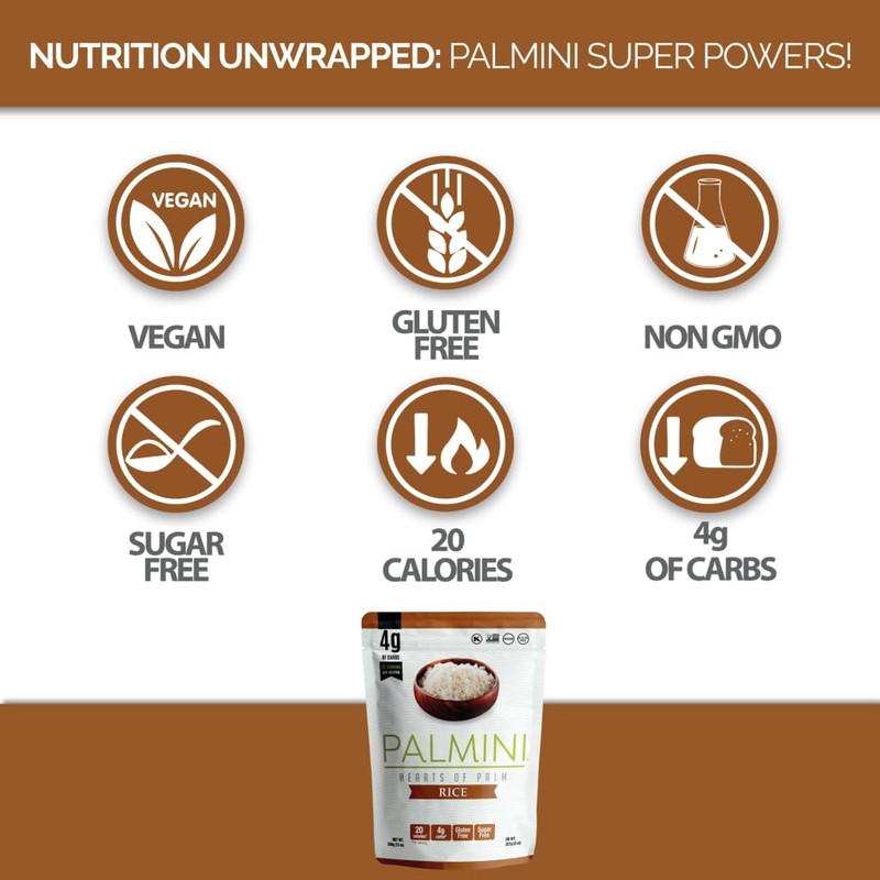 Palmini Rice | Low-Carb, Low-Calorie Hearts of Palm Rice |