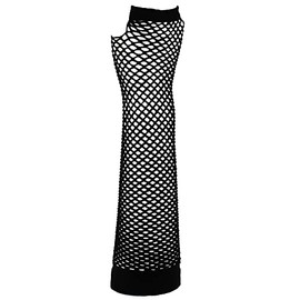 Zac's Alter Ego Extra Long Fishnet Fingerless Gloves Fancy Dress 80's
