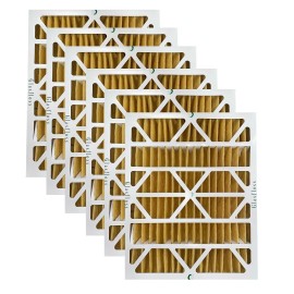 Glasfloss M1120254 (6 Pack) - 20" x 25" x 4" Z-Line Pleated Air Filter, MERV 11