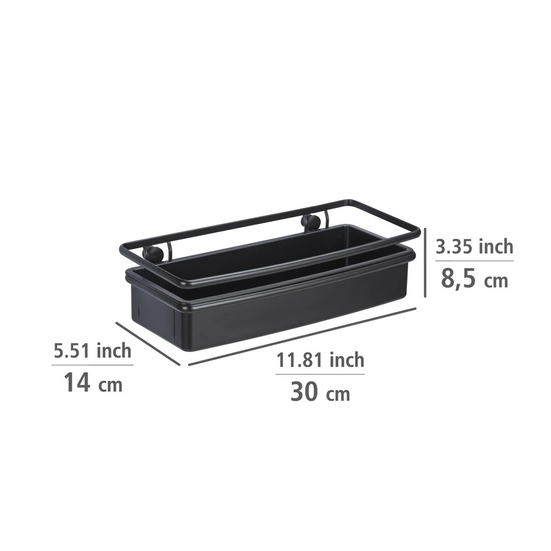 WENKO Molinella Wall Shelf Bathroom Shelf with Deep Basket for