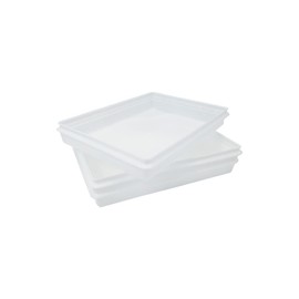 Fish Tubs/Food Storage Bins 10lb 11.5" x 15.5" x 2", Pack of 20- Shallow Container Bases Only, Lids not Included