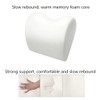 Memory Foam PU Leather Lumbar Pillow - Car Middle/Lower Back