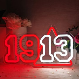 Vveikea 1913 Sorority Neon Sign Dimmable Sorority Neon Lights for Wall Decor Sorority LED Sign 1913 Light Up Sign for Party Sorority Gifts for Women Ladies Sisters
