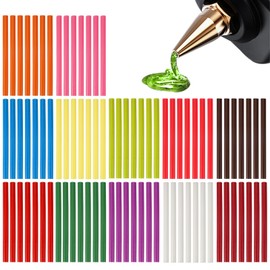 Pack of 84 Colourful Hot Glue Sticks, Hot Glue Sticks 7 mm x 100 mm, 14 Colours Glue Gun Sticks, Hot Glue Sticks for Hot Glue Gun, for DIY Crafts and Sealing Quick Repair