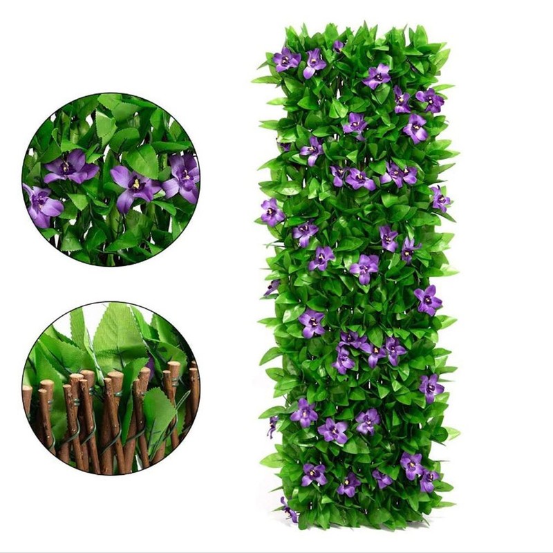 Expandable Fence Simulation Plant Fence Screen for Outdoor Balcony Wall